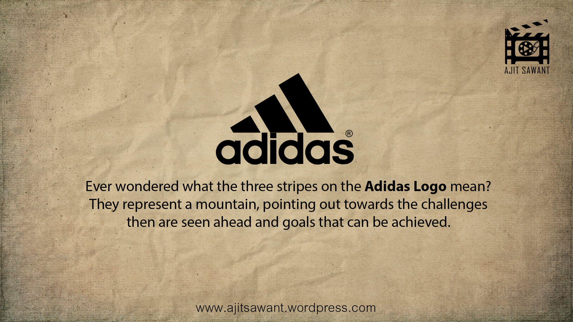 adidas logo hidden meaning